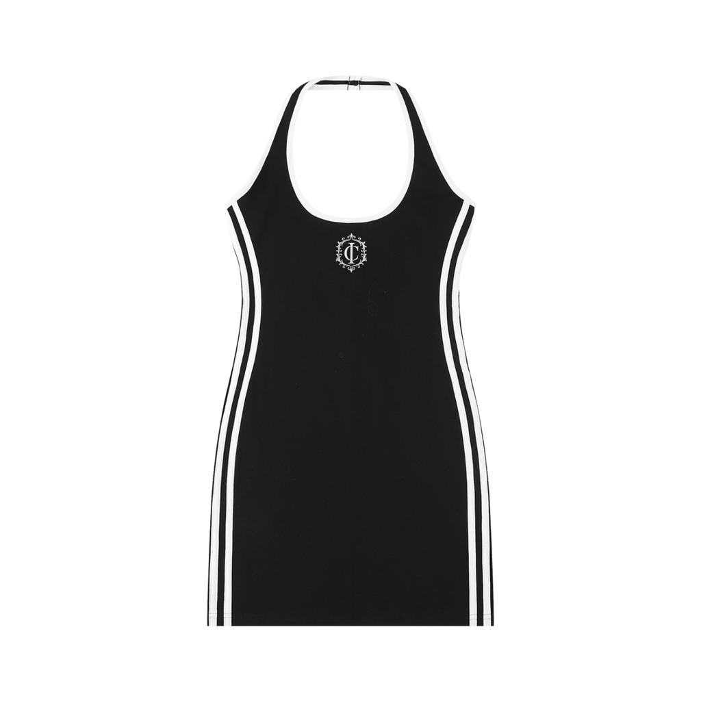 ICIA Body Halter Dress - BLACK
